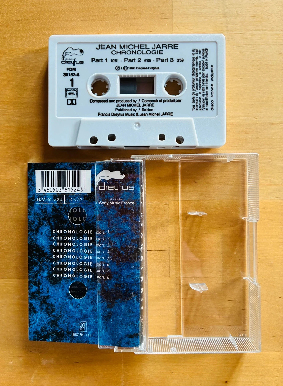 Audiocassette Jean-Michel Jarre Chronologie. – photo 2